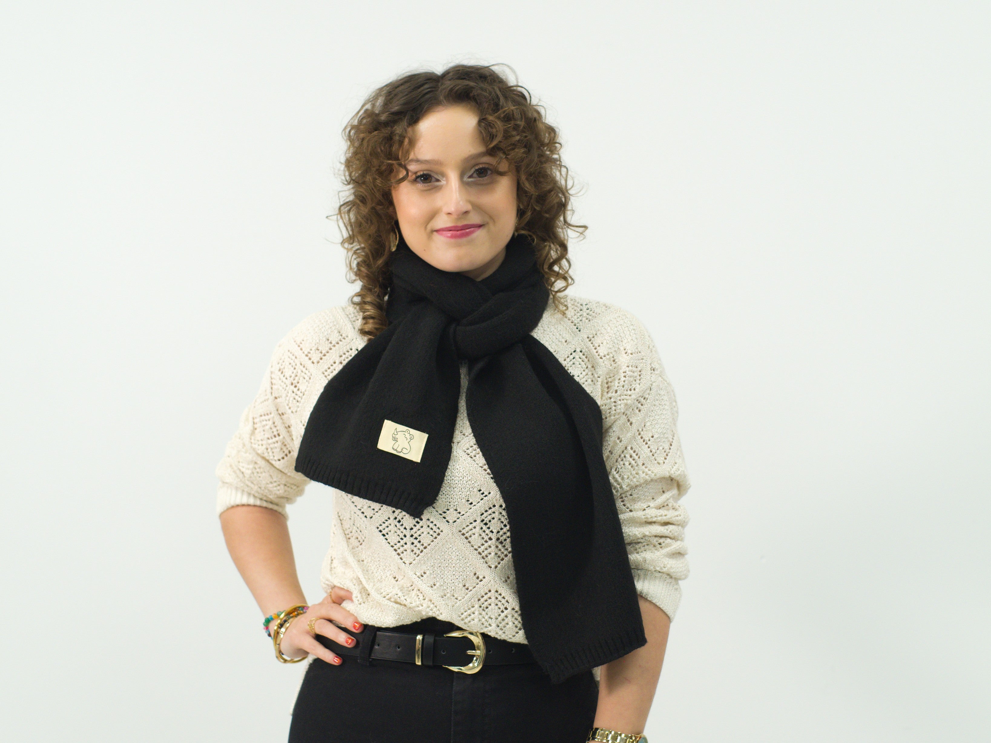 Bufanda de mujer de punto suave, cálida, elegante y sin picor