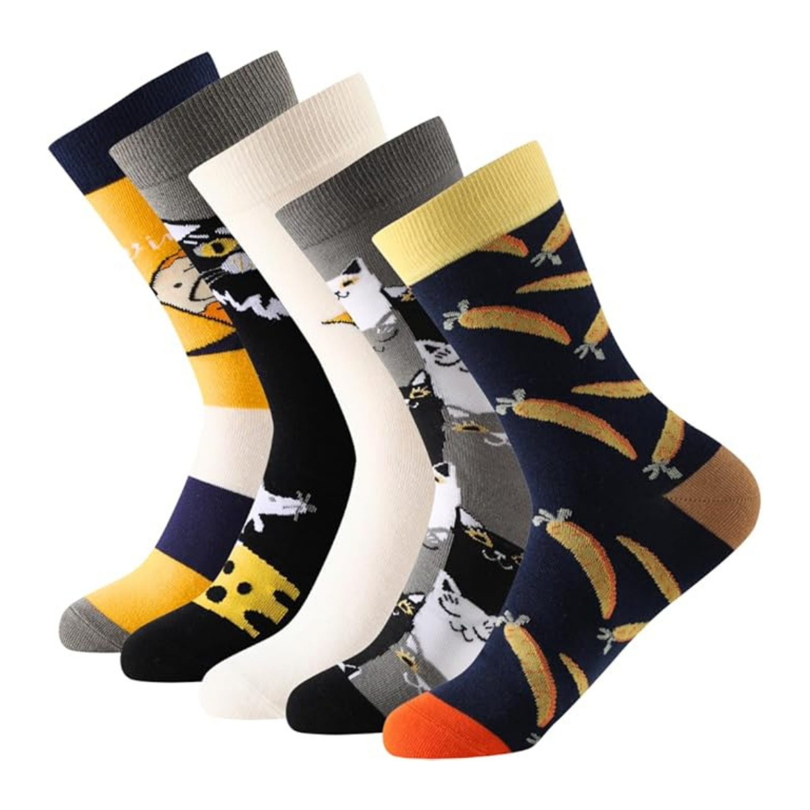 Calcetin de Colores Básicos, Formales y Estampados para Hombres