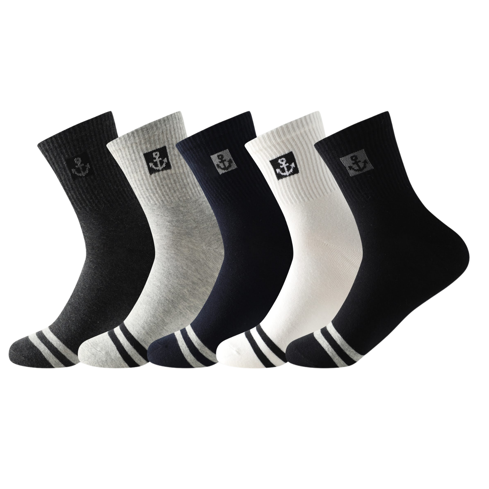 Pack 6 pares de calcetines formales estampados