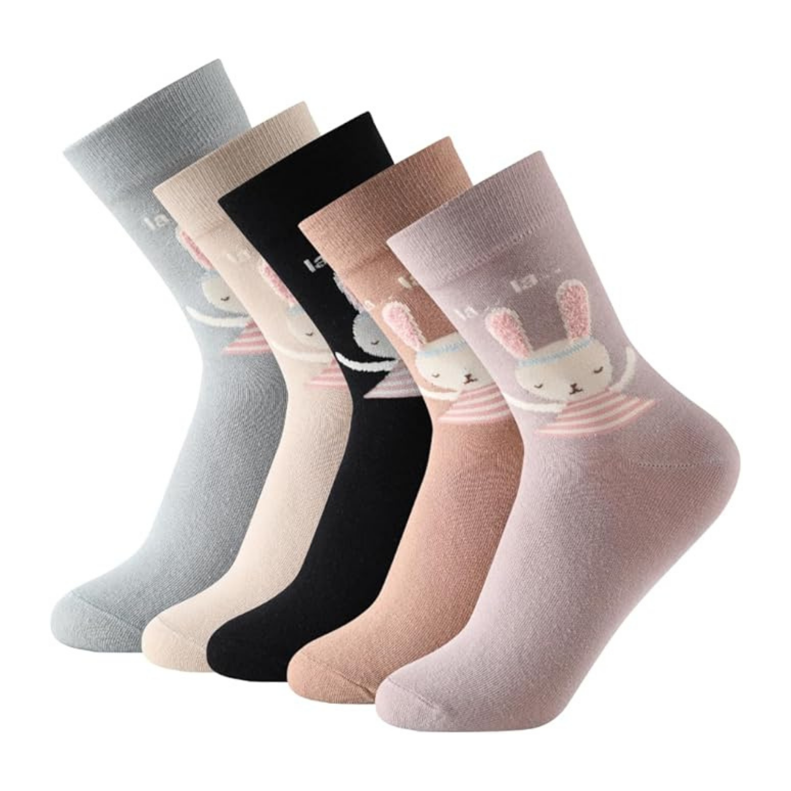 Calcetines de Media Caña Estampado de Conejito