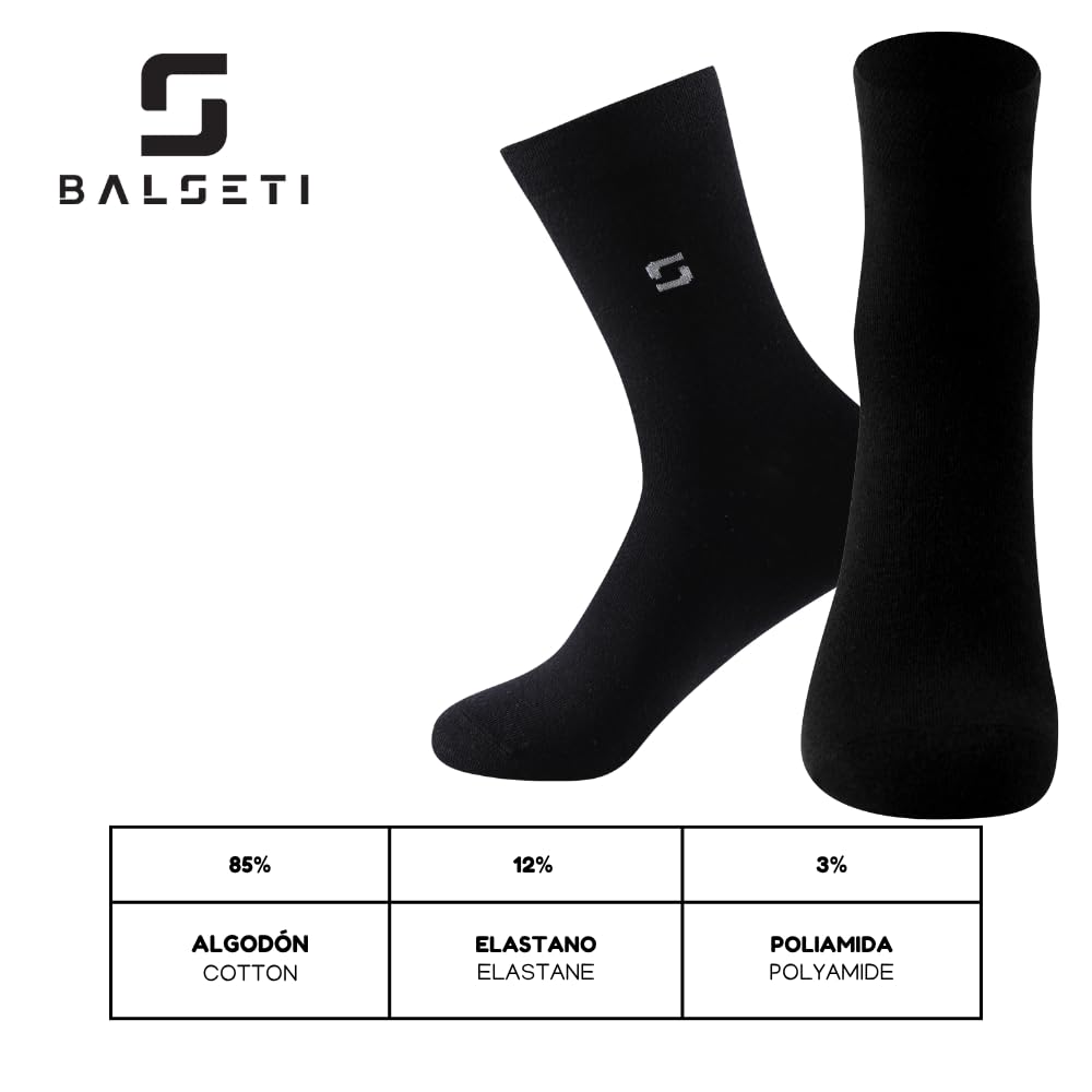 Calcetines media caña formales y básicos negros