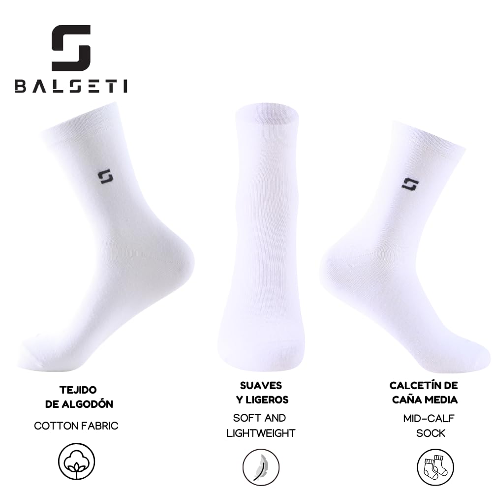 Calcetines media caña formales y básicos blancos