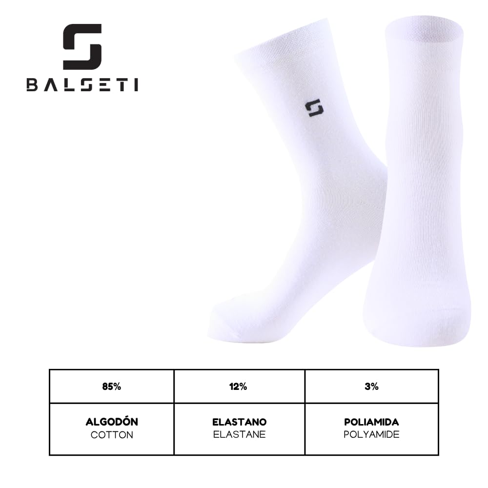 Calcetines media caña formales y básicos blancos