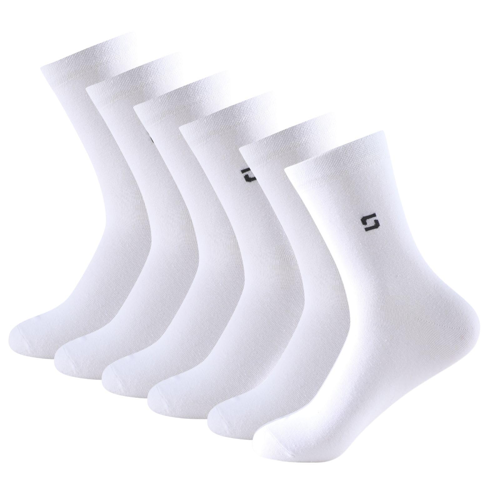 Calcetines media caña formales y básicos blancos