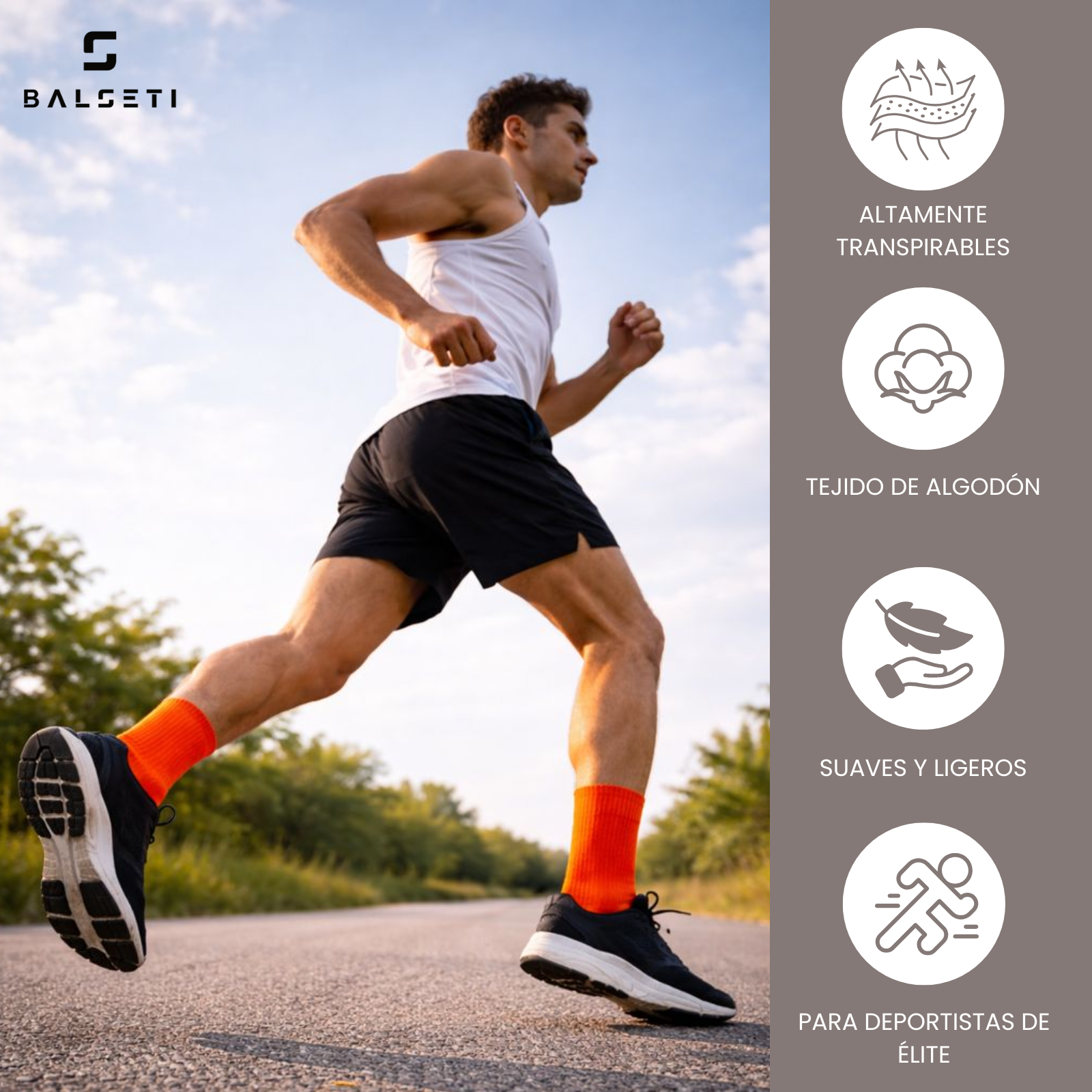 Calcetines media caña con colores llamativos