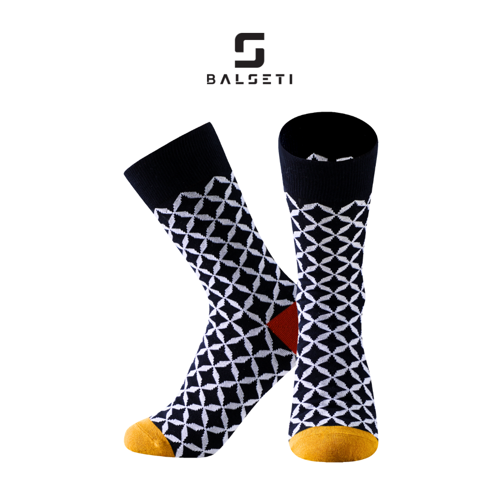 Calcetines caña alta, modelo "Mosaic". Talla 35-41. Pack surtido 6/u.