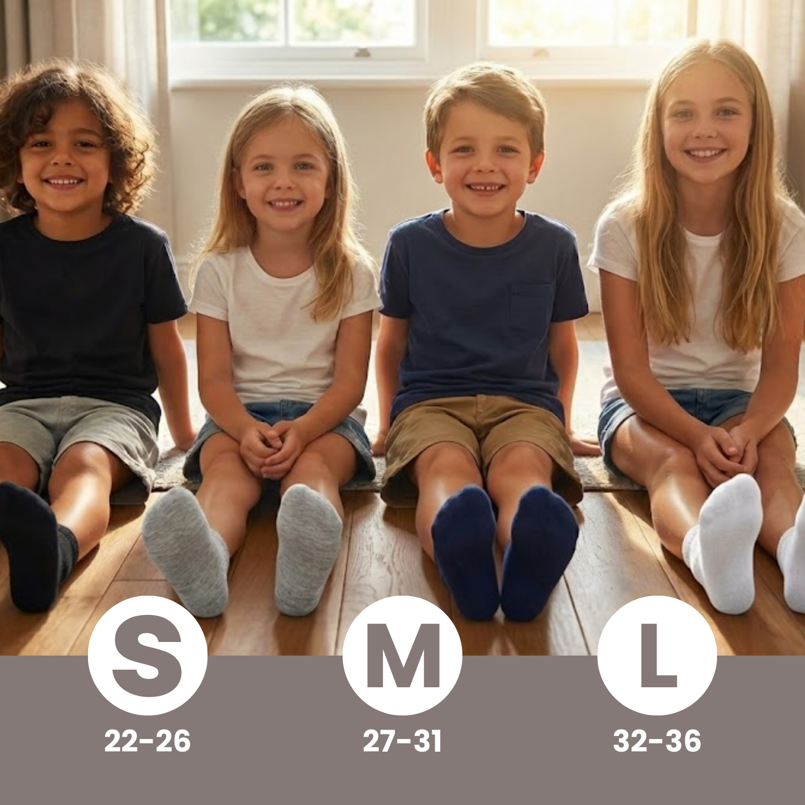 Calcetines bajos para niños de colores