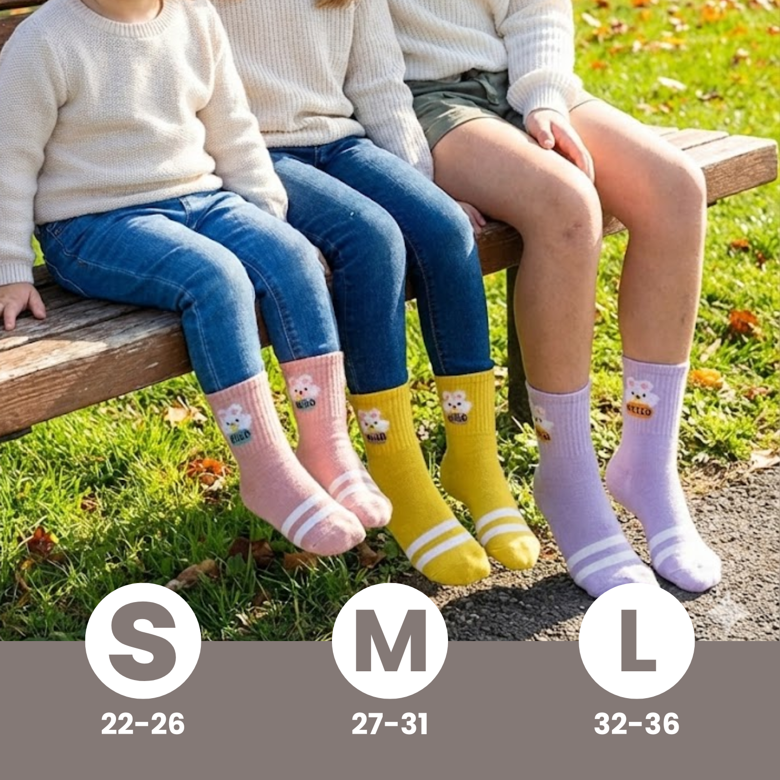 Calcetines para niños divertidos y con rayas de colores