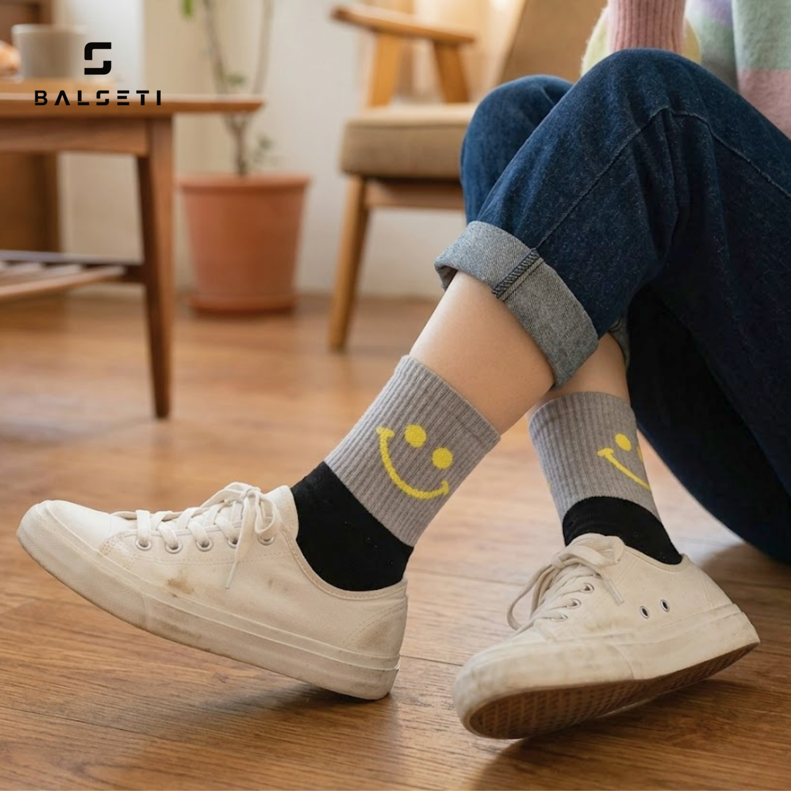 Calcetines de Media Caña Estampados para Mujer y Niña