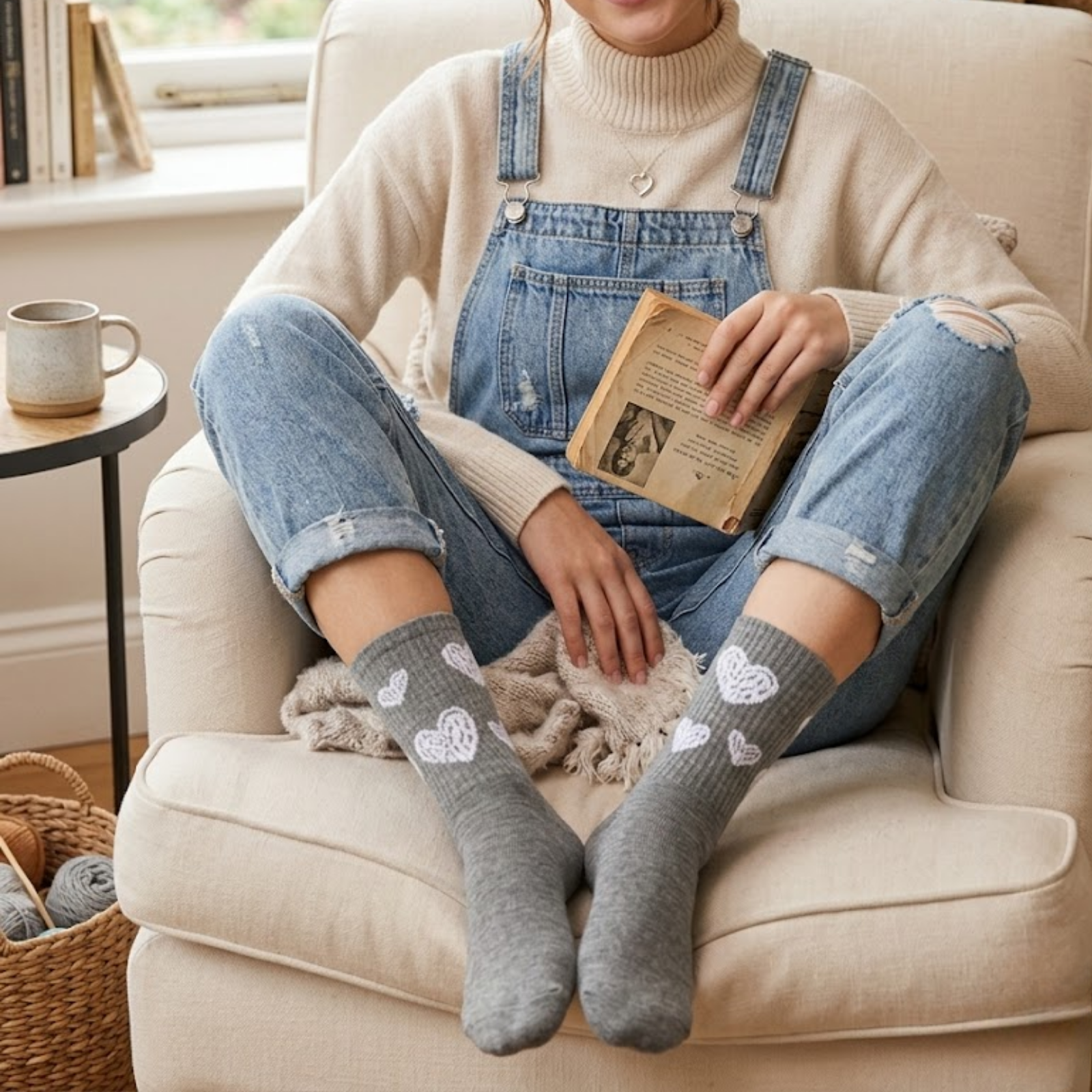 Calcetines de Media Caña Estampados para Mujer y Niña