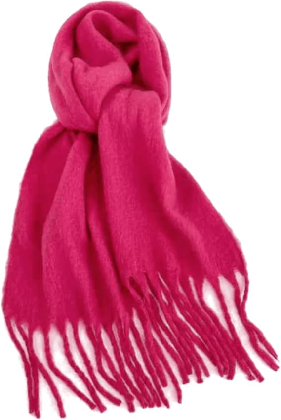 Bufanda de Mujer para Invierno Rosa Fucsia