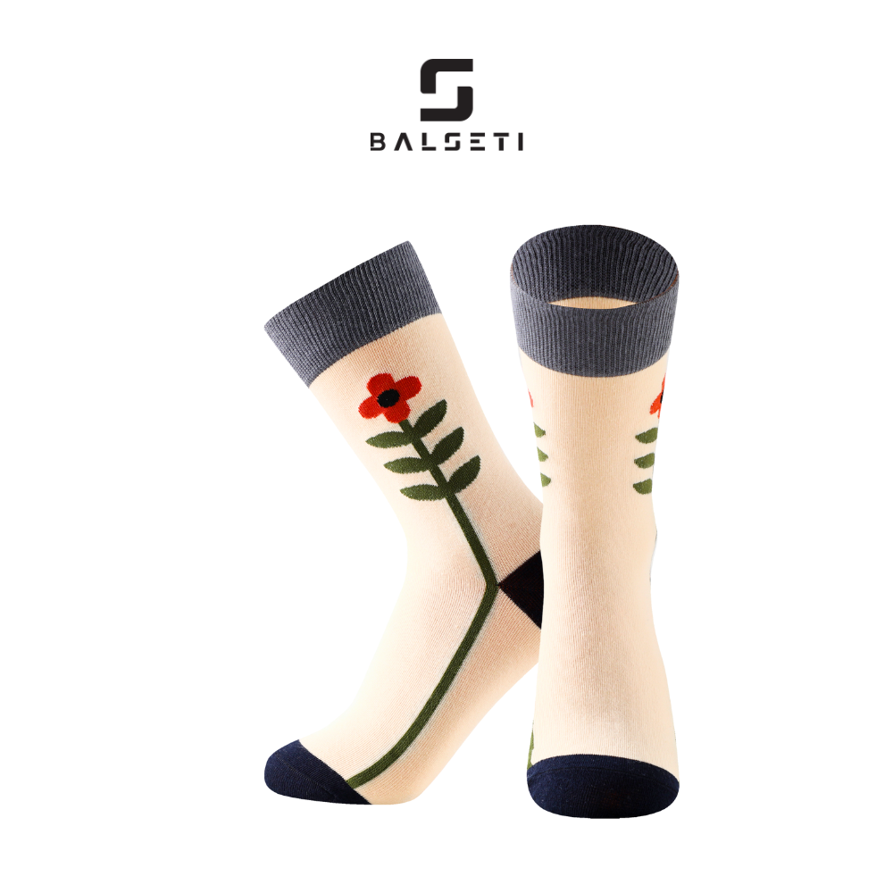 Calcetines caña alta, modelo "Mosaic". Talla 35-41. Pack surtido 6/u.