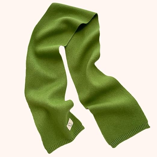 Bufanda Corta de Punto Suave Naranja