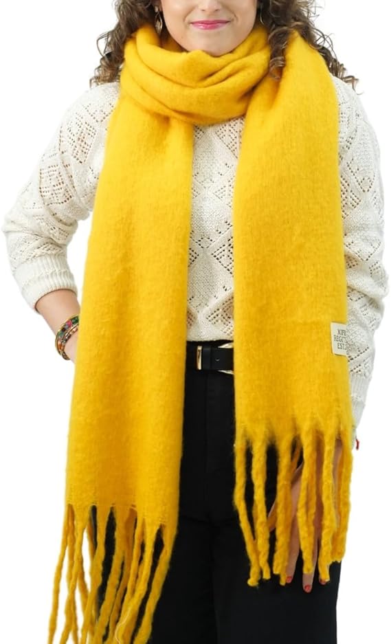 Bufanda de Mujer para Invierno Amarilla