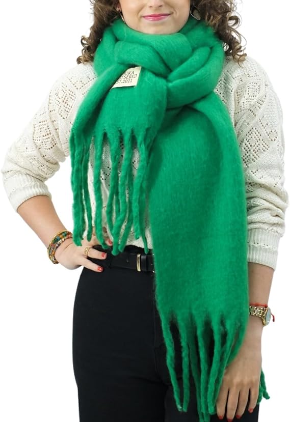 Bufanda de Mujer para Invierno Verde