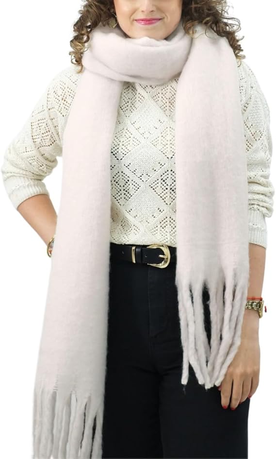 Bufanda de Mujer para Invierno Blanco
