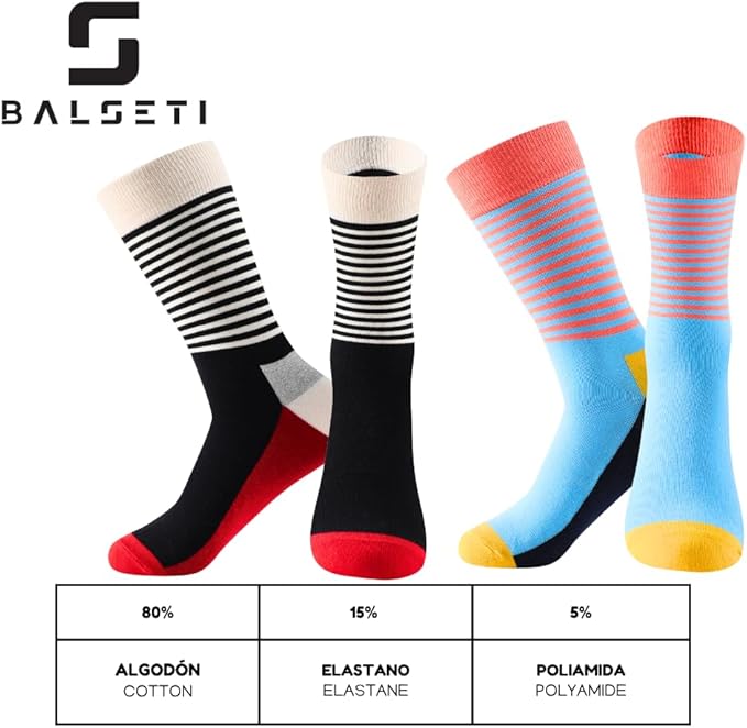 Calcetin de Colores Básicos, Formales y Estampados para Hombres