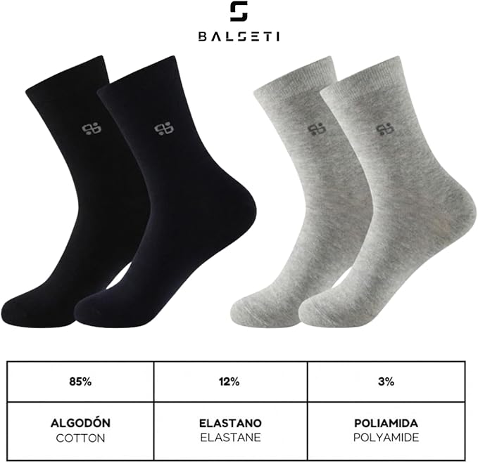 Pack 6 Calcetines Básicos Elegantes