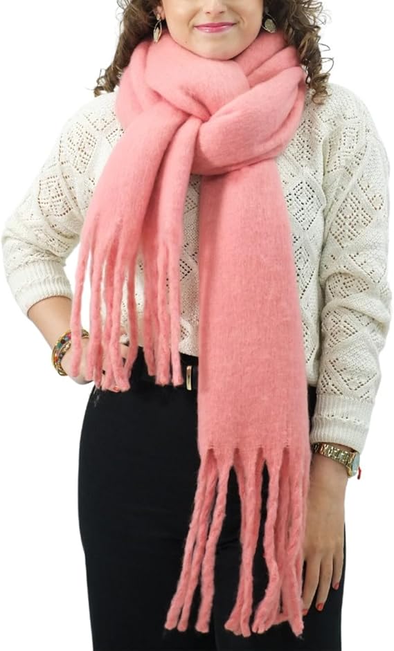 Bufanda de Mujer para Invierno Rosa