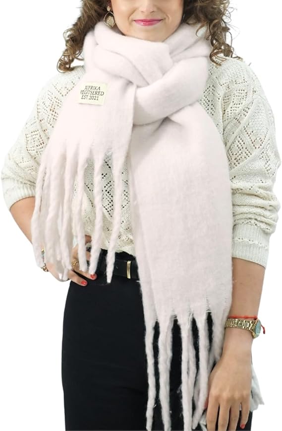 Bufanda de Mujer para Invierno Blanco