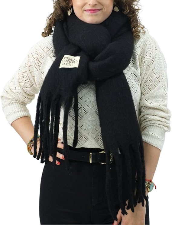 Bufanda de Mujer para Invierno Negro