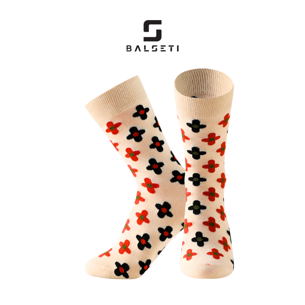 Calcetines caña alta, modelo "Mosaic". Talla 35-41. Pack surtido 6/u.