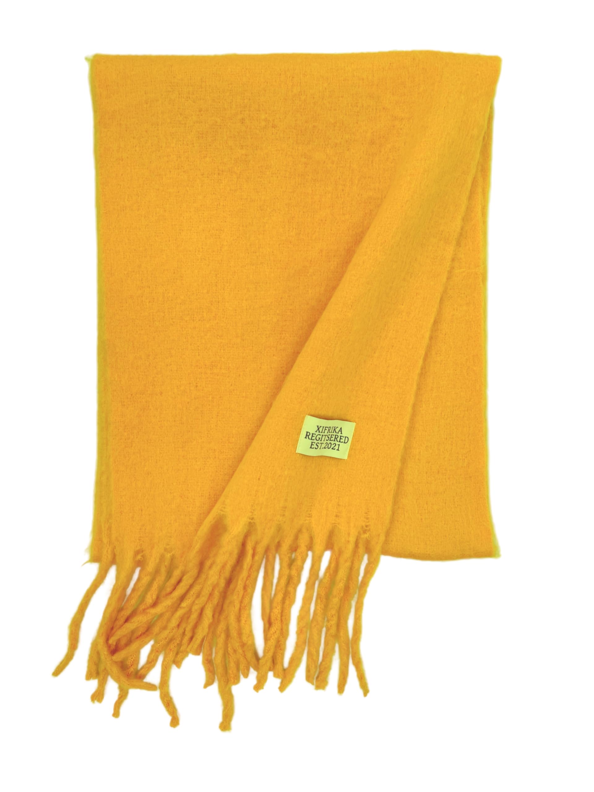 XIFRIKA Bufanda lisa de Mujer para Invierno XXL