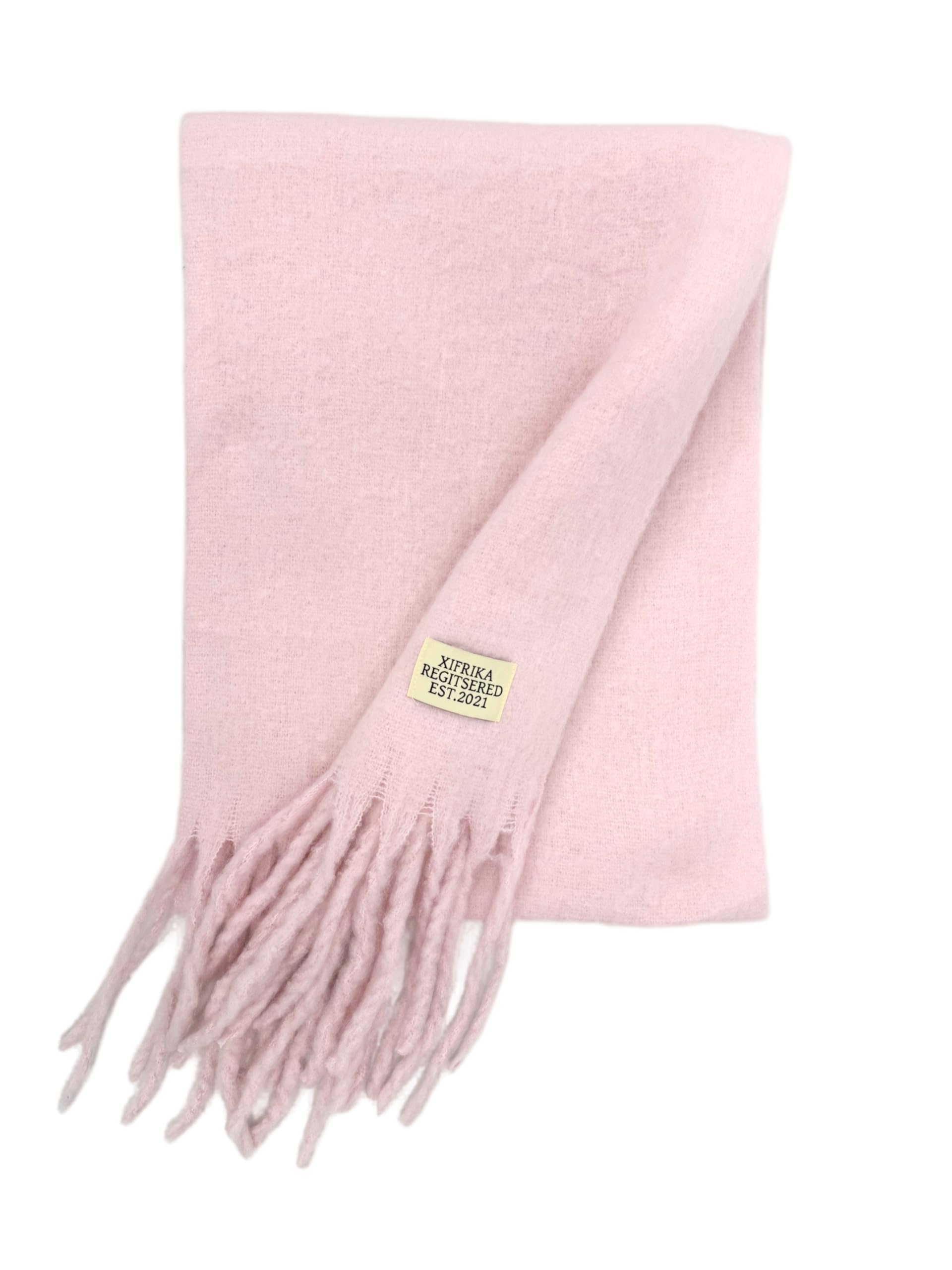 XIFRIKA Bufanda lisa de Mujer para Invierno XXL