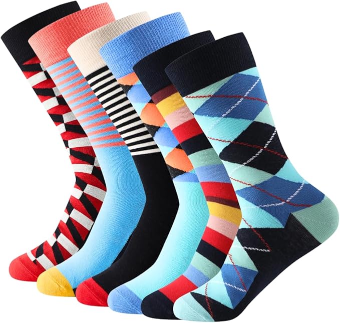 Calcetin de Colores Básicos, Formales y Estampados para Hombres
