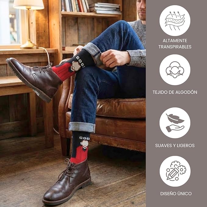 Calcetin Estampados Pintores para Hombres