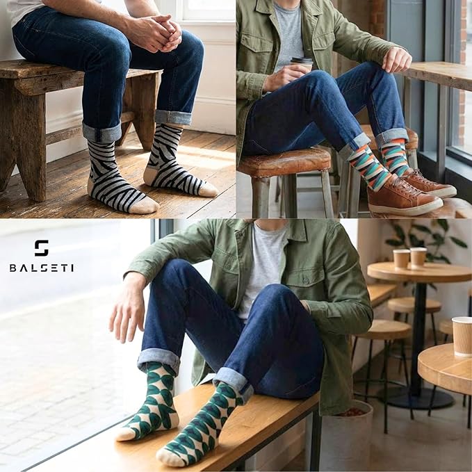 Calcetín Estampados Geométricos para Hombres