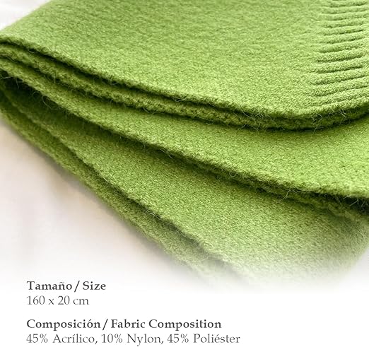 Bufanda Corta de Punto Suave Naranja