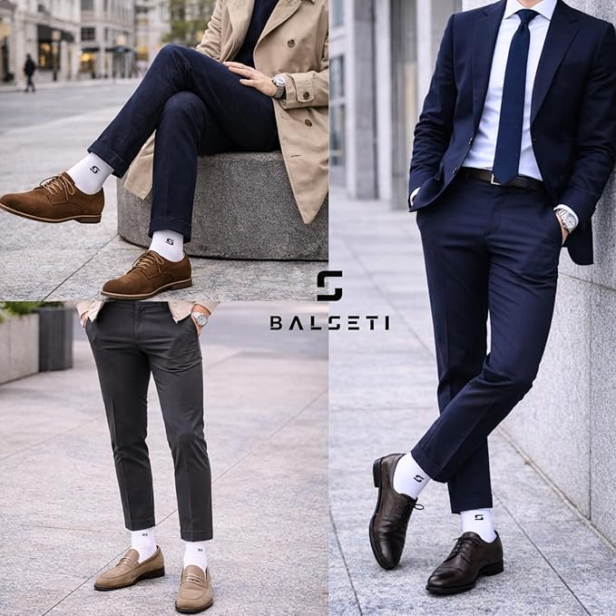 Calcetines media caña formales y básicos blancos