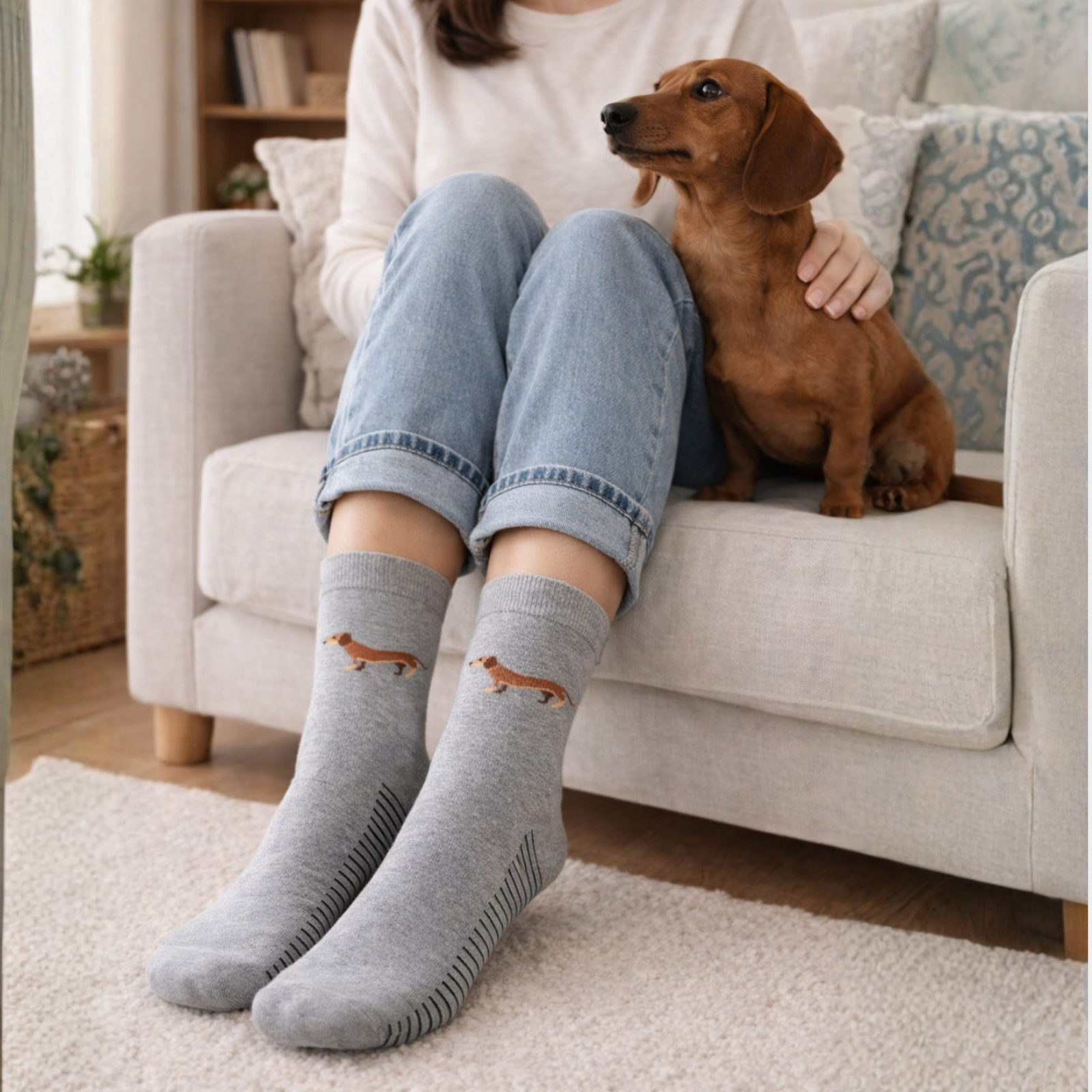 Calcetines de perritos multicolor
