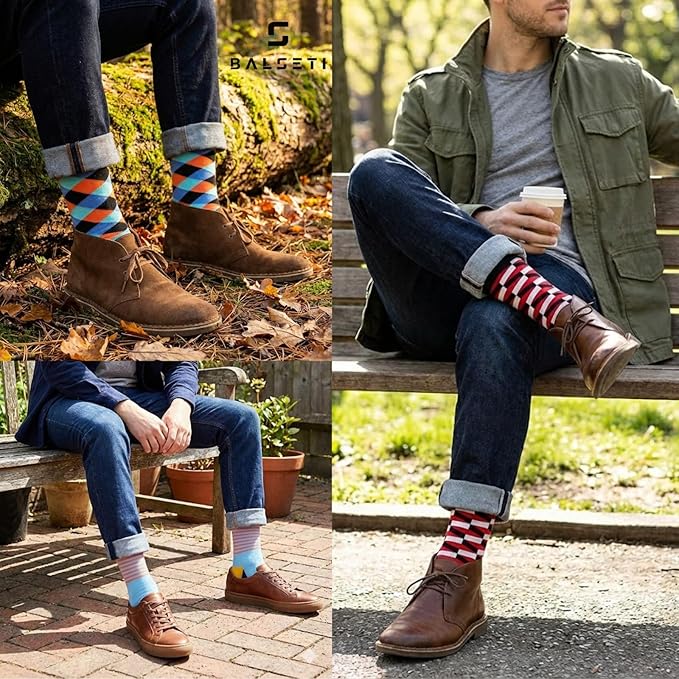 Calcetin de Colores Básicos, Formales y Estampados para Hombres