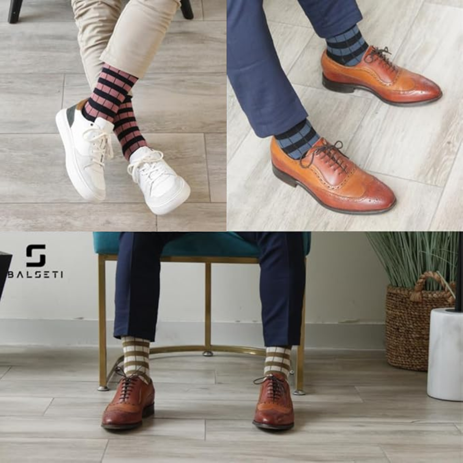 Calcetines Unisex con rayas de colores