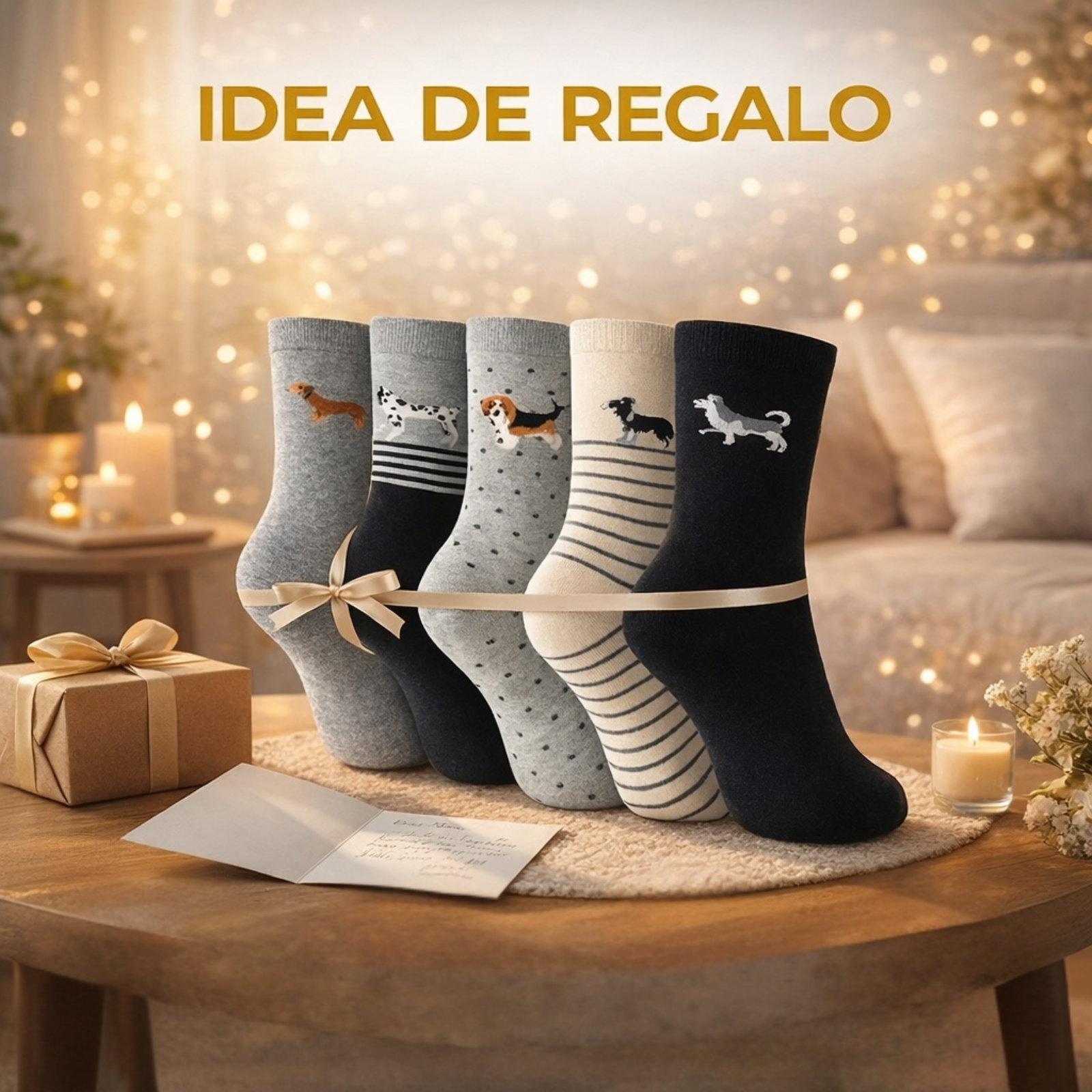 Calcetines de perritos multicolor