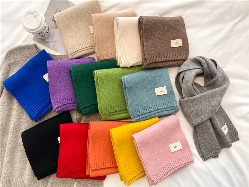 Bufanda de mujer de punto suave, cálida, elegante y sin picor