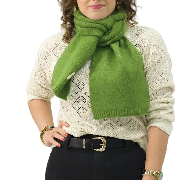 Bufanda Corta de Punto Suave Naranja