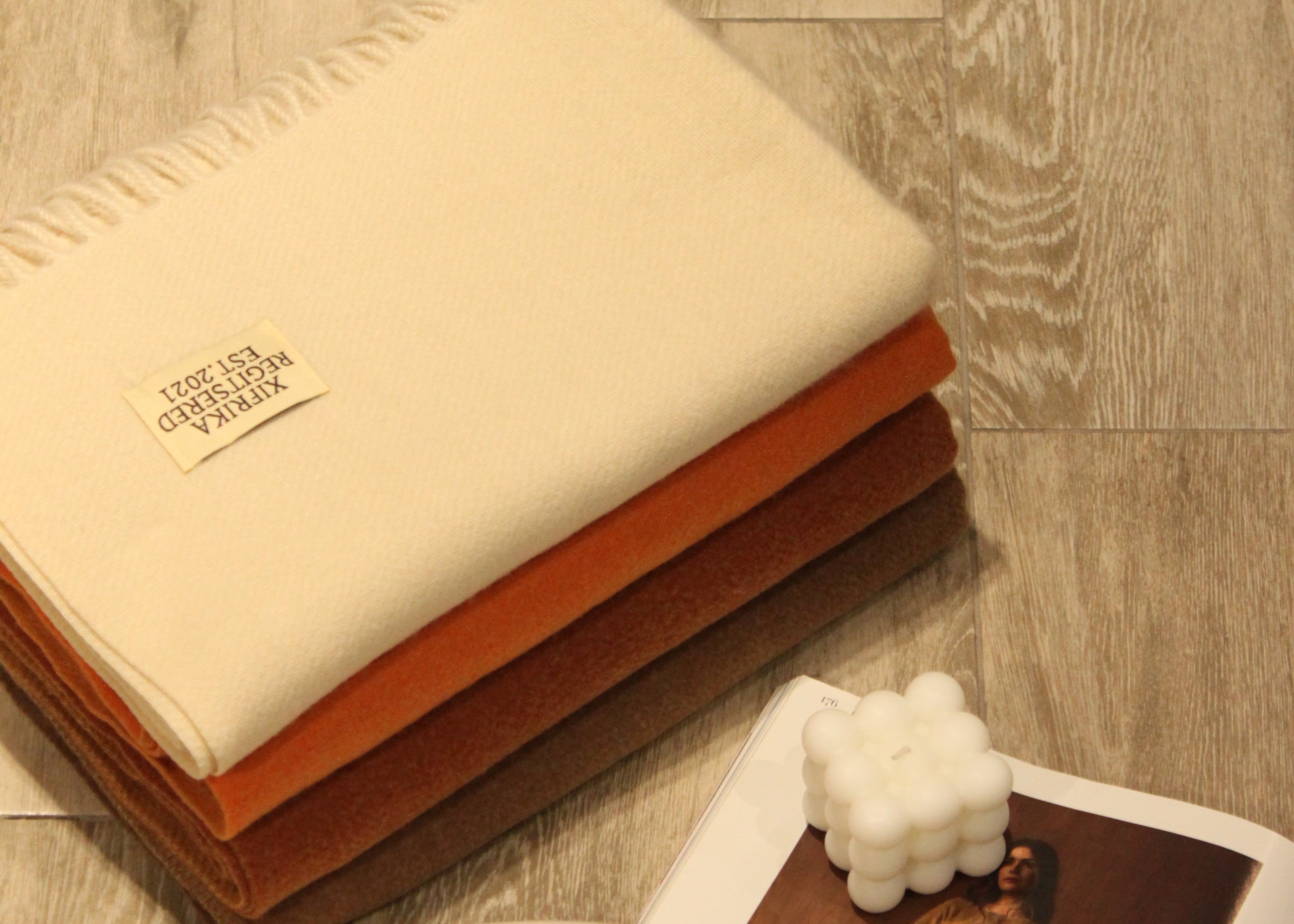 Bufanda larga para mujer con flecos