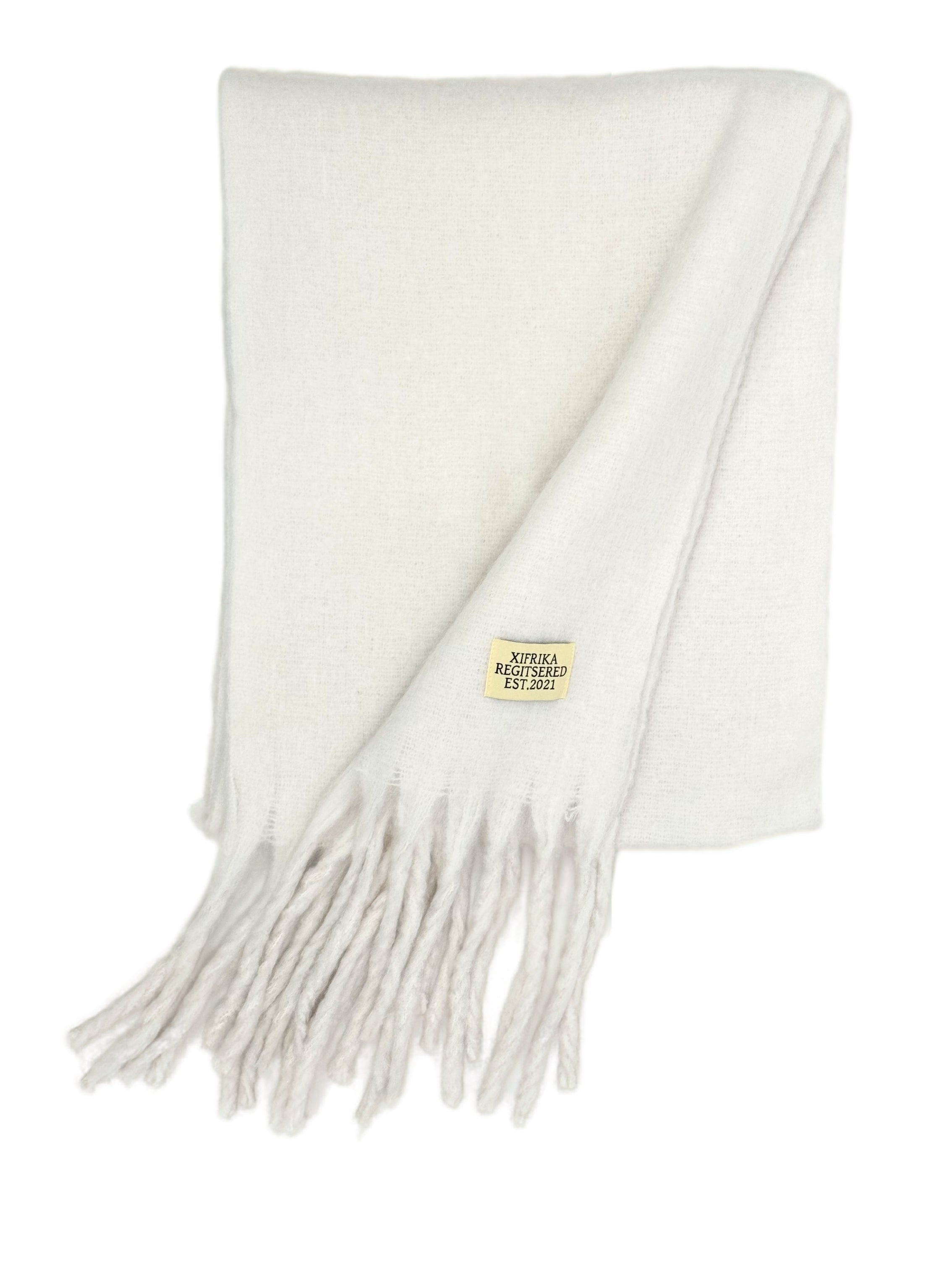 XIFRIKA Bufanda lisa de Mujer para Invierno XXL