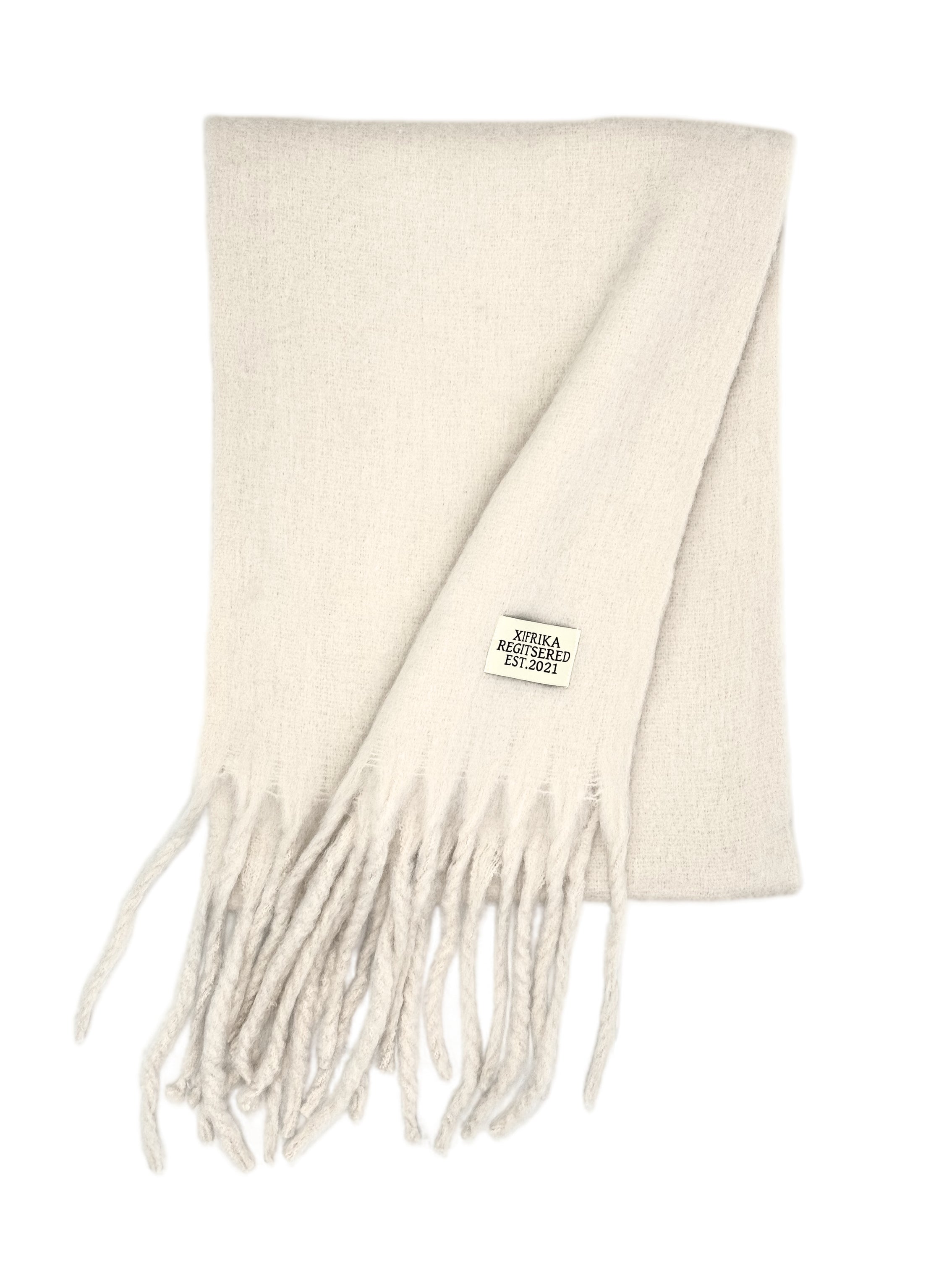 XIFRIKA Bufanda lisa de Mujer para Invierno XXL