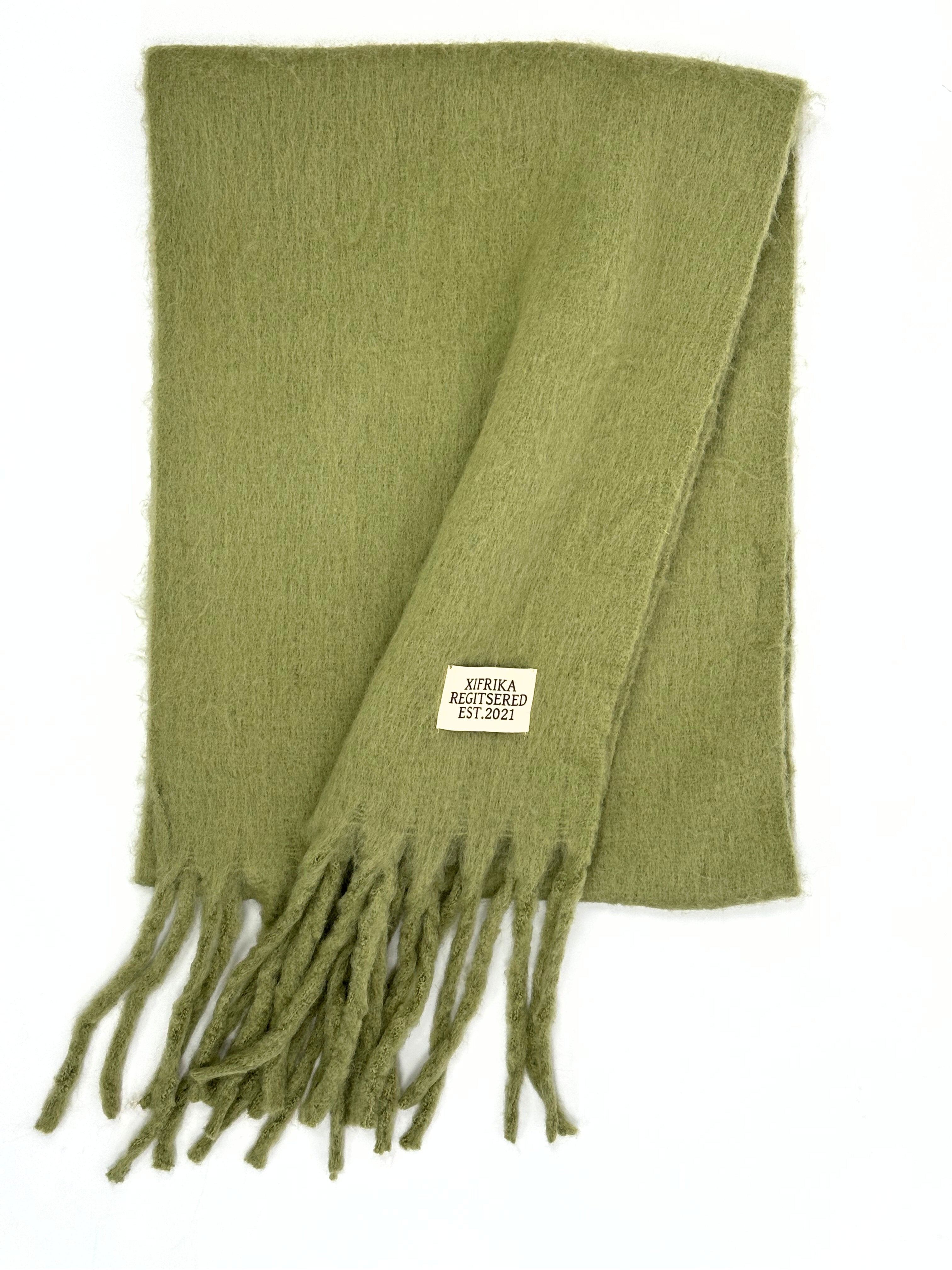 XIFRIKA Bufanda lisa de Mujer para Invierno XXL