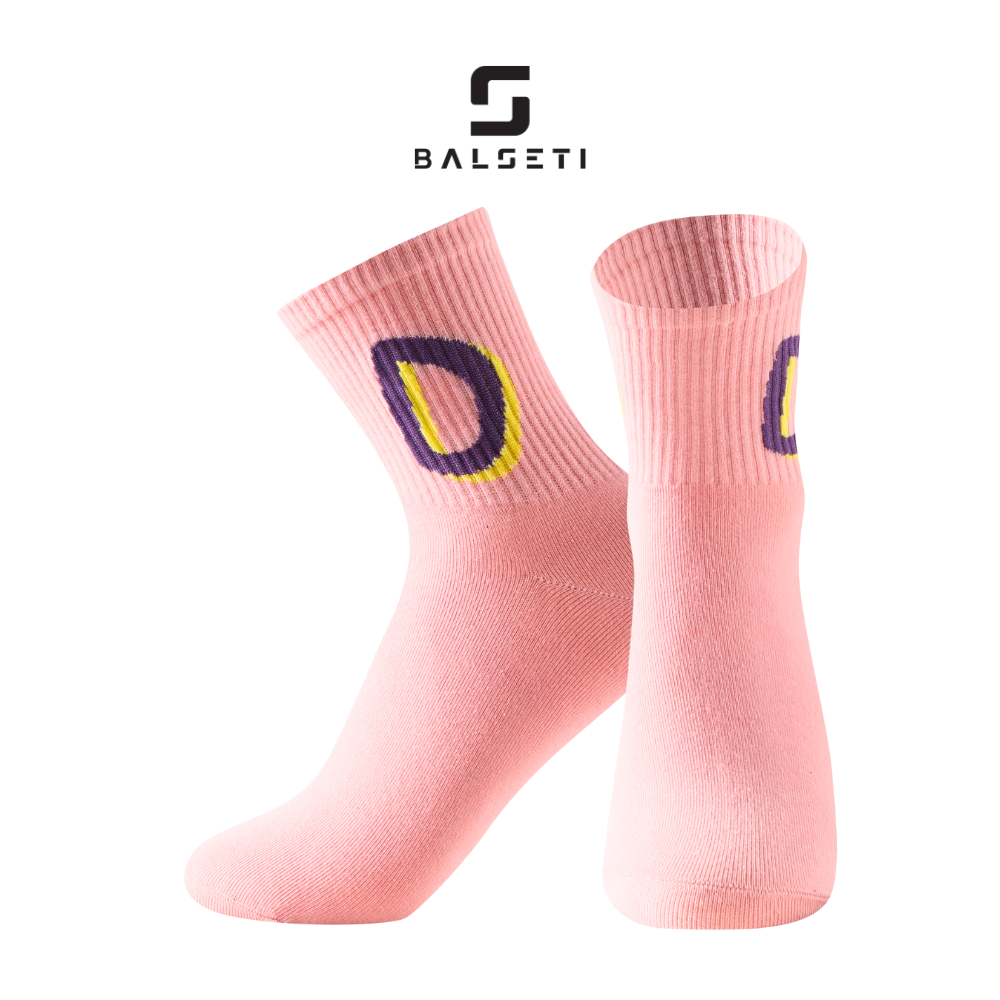 Calcetines caña media, modelo "ABC". Talla 35-41. Pack surtido 6/u.