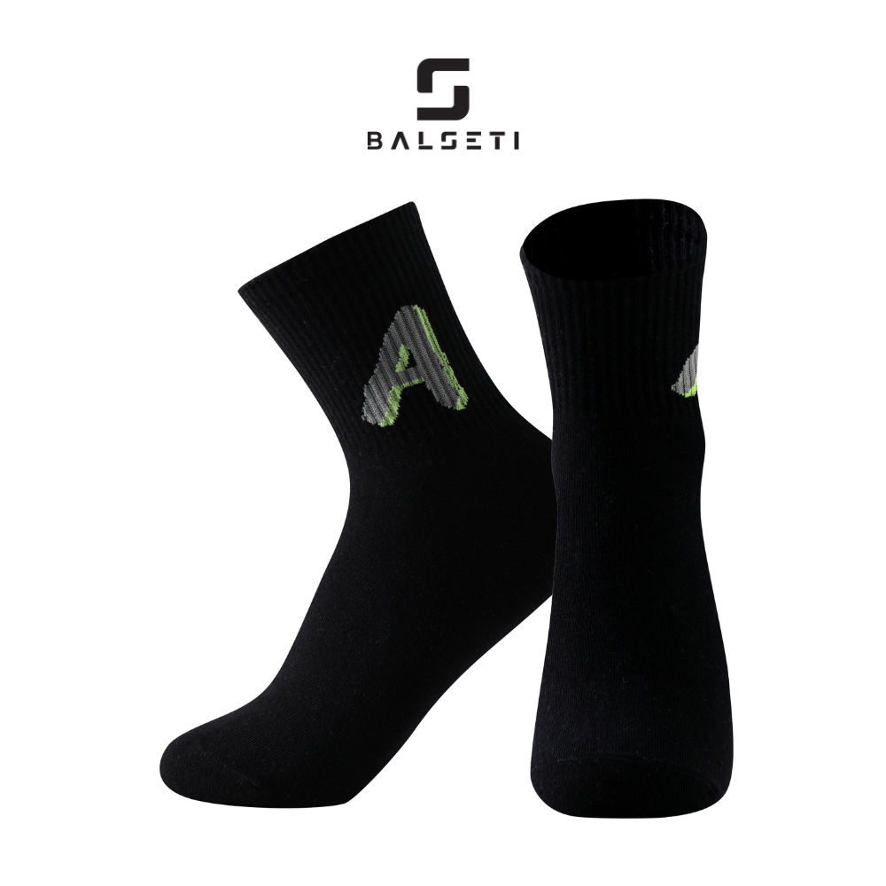 Calcetines caña media, modelo "ABC". Talla 35-41. Pack surtido 6/u.