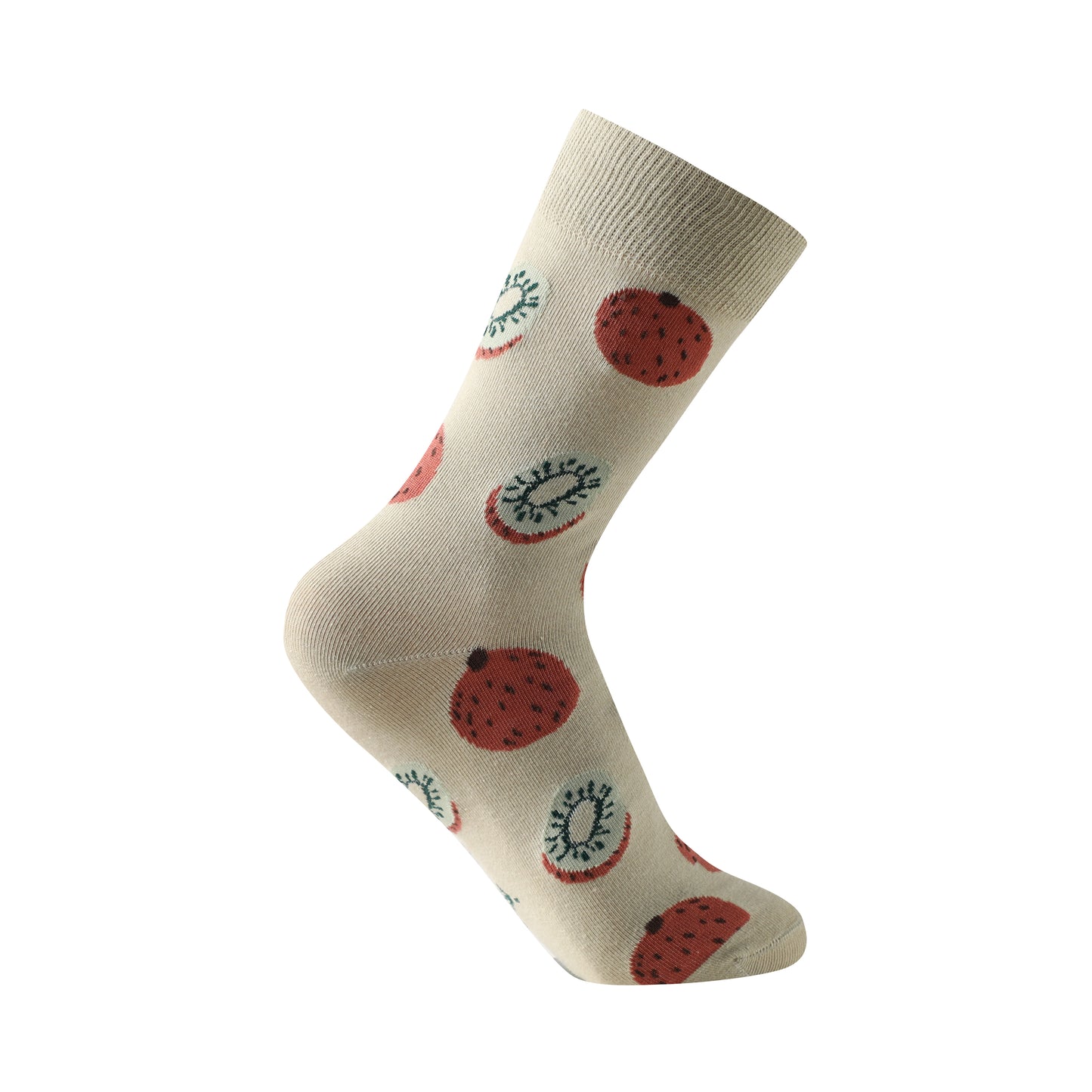 Calcetines de caña alta tipo casual talla de la 35 a la 41 modelo "Frutillas de otoño"