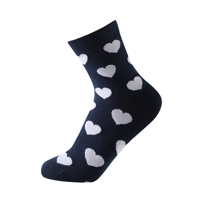 Calcetines de caña media tipo casual talla de la 35 a la 41 modelo "Corazones"