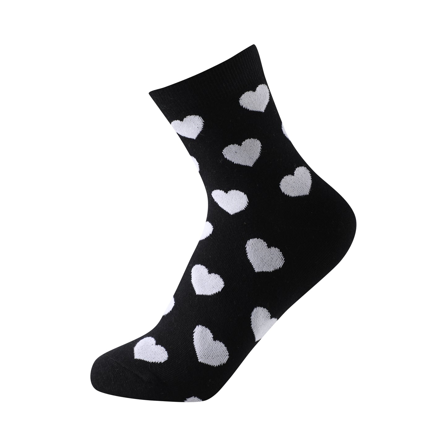 Calcetines de caña media tipo casual talla de la 35 a la 41 modelo "Corazones"