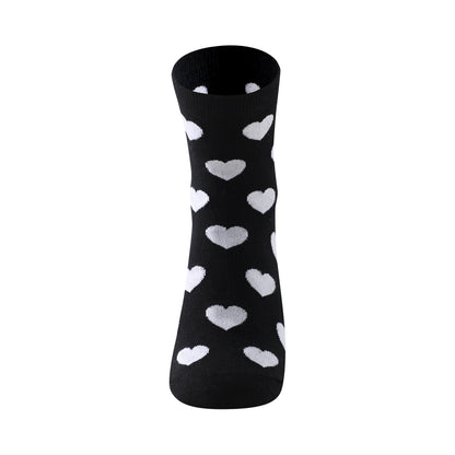 Calcetines de caña media tipo casual talla de la 35 a la 41 modelo "Corazones"