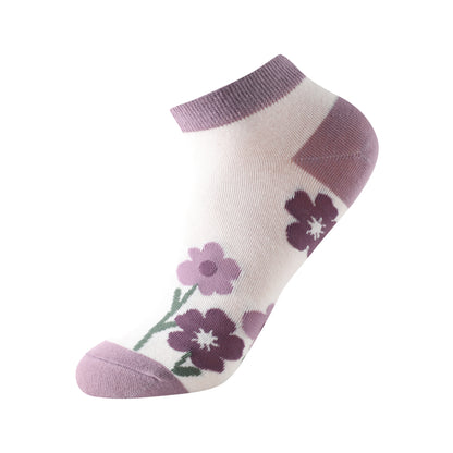 Calcetines de caña baja tipo casual talla de la 35 a la 41 modelo "Purple Pinkies"